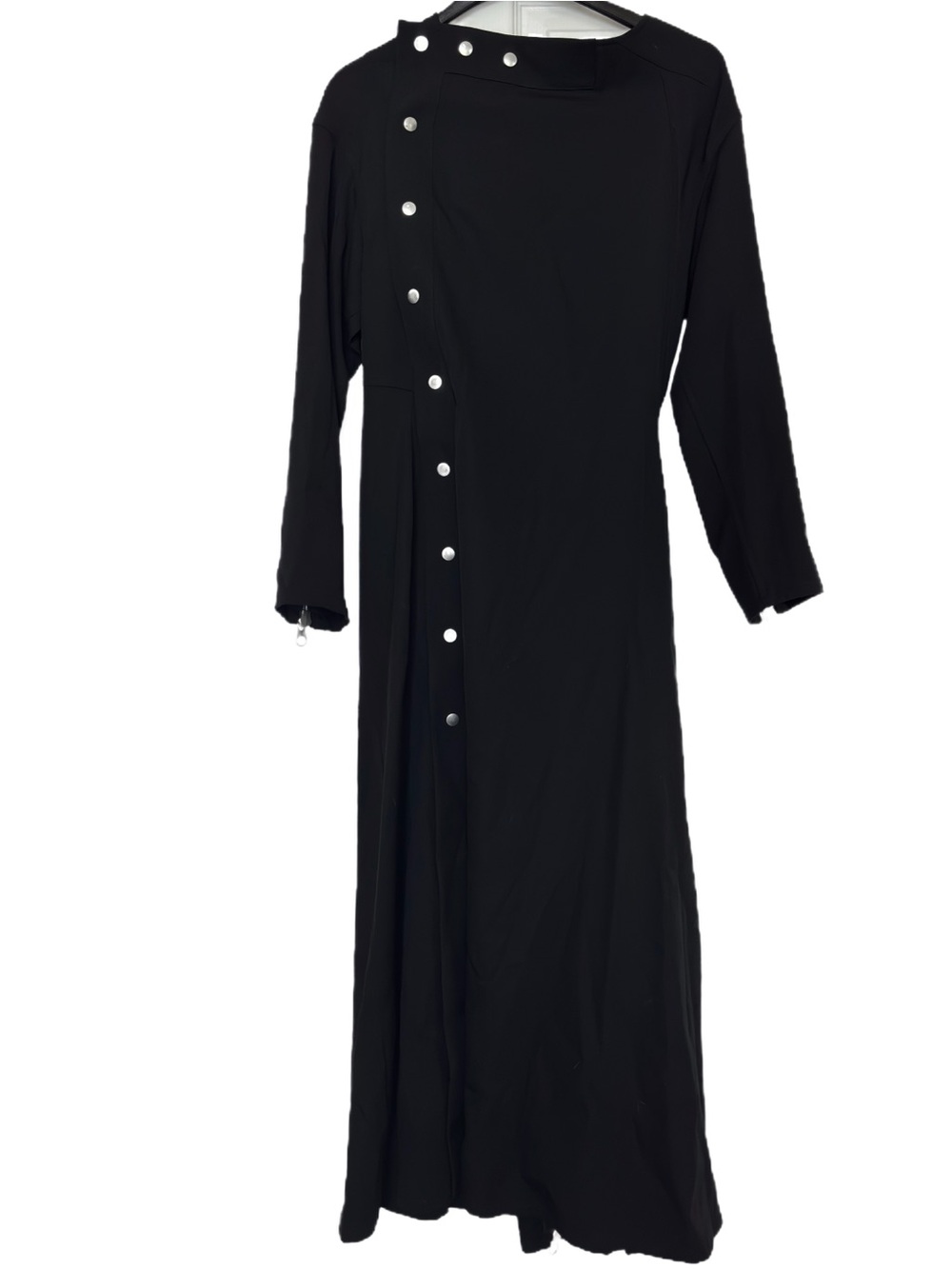 Yohji Yamamoto Vintage Black Convertible Long Coat Maxi Dress NWT Size Small - Picture 4 of 16